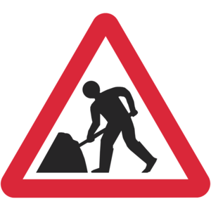 Baustellenschild