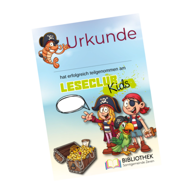 Leseclub Urkunde